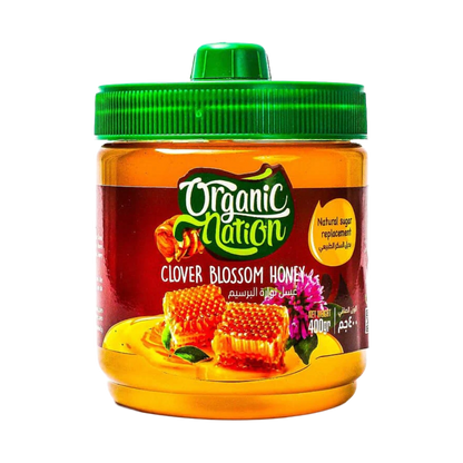 Organic Nation, Clover Blossom Honey, 400g