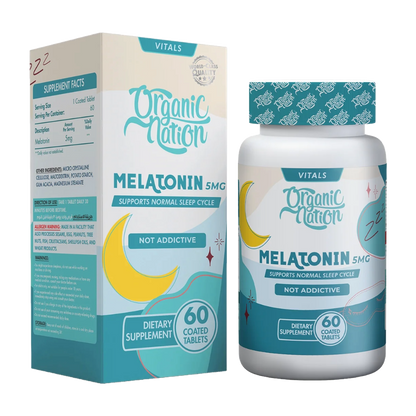 Organic Nation, Fast Dissolving Melatonin, 5mg, 60 Tablet, 60 servings