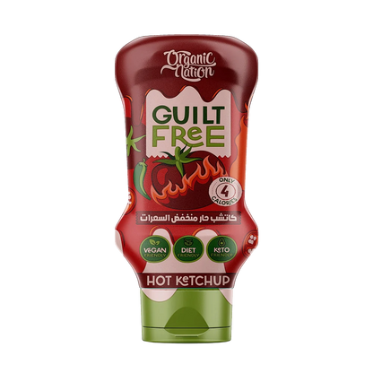 Organic Nation, Guilt Free Hot Ketchup, Zero Added Sugar, 350Ml