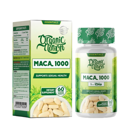 Organic Nation, Maca, 1000mg, 60 Coated Tablets, 30 Servings