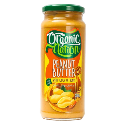 Organic Nation, Peanut butter with honey, 350g