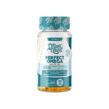 Organic Nation, Perfect Omega-3 With D3, 30 softgel, 30 Servings