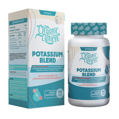 Organic Nation, Potassium Blend, 60 Tablets, 60 Servings