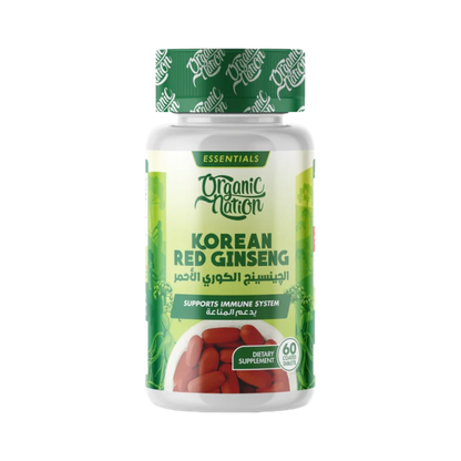 Organic Nation, Red korean ginseng, 60 Tablets, 60 Servings
