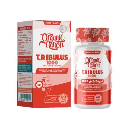 Organic Nation, Tribulus, 1000mg, 60 Coated Tablet, 60 Servings