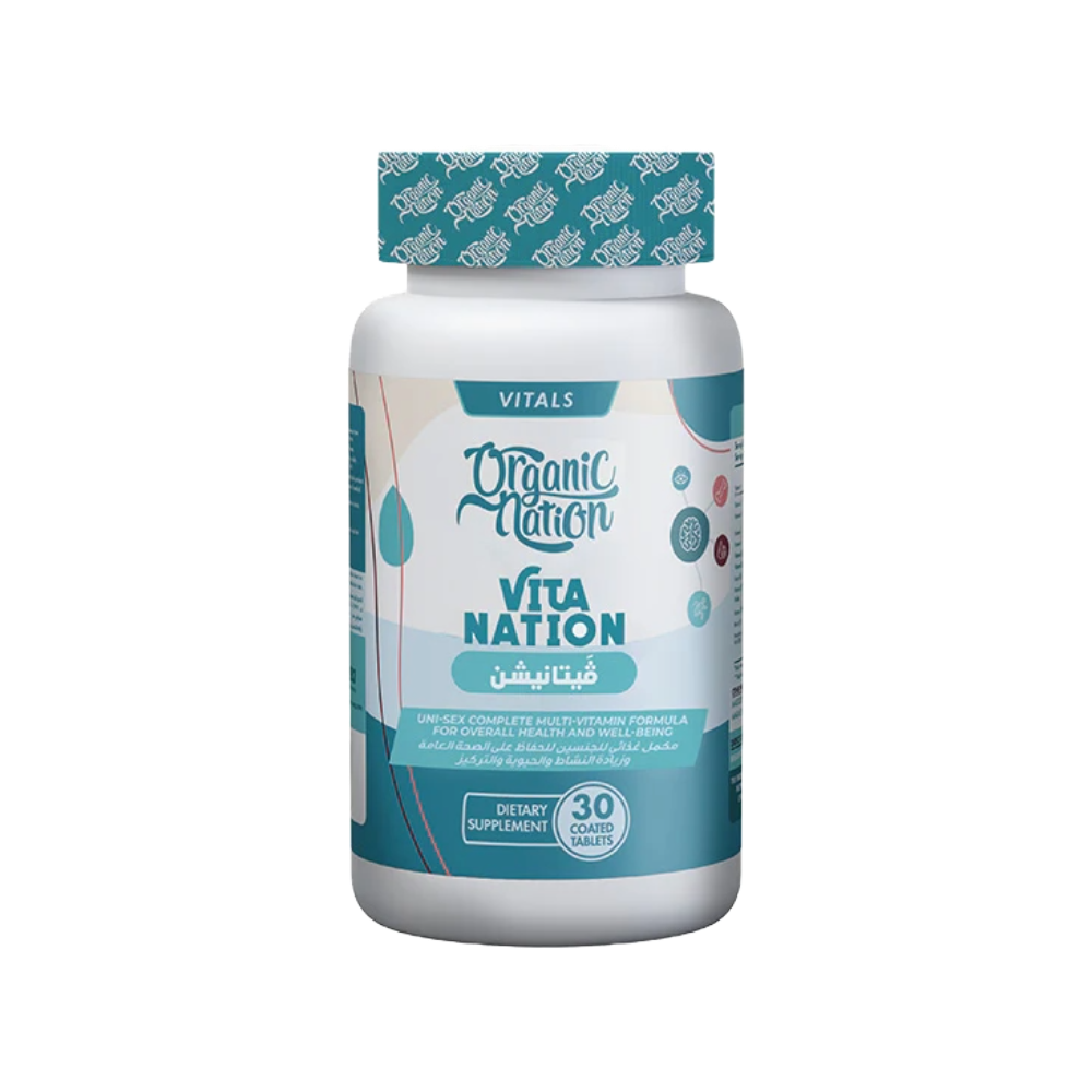 Organic Nation, VitaNation, 30 Coated Tablets, 30 Servings