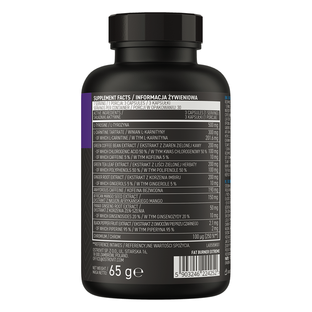 Ostrovit, Fat Burner eXtreme, 90 capsules, 30 Servings