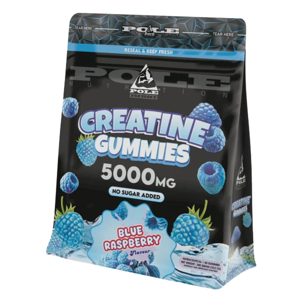 Pole Nutrition, Creatine Gummies 5000 MG, 60 Gummies, 30 Servings