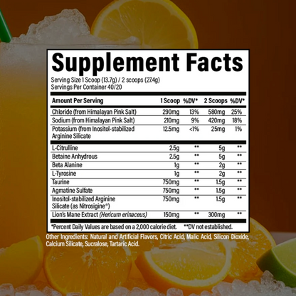 Raw Nutrition, Pump Non-Stim Pre-Workout, 480g, 40 Servings
