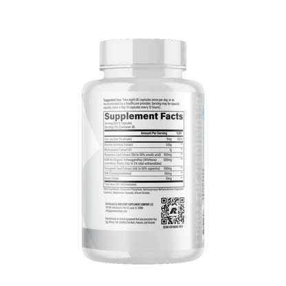 Raw Nutrition, Raw Test Support for Men Health, 240 Capsules, 30 Servings