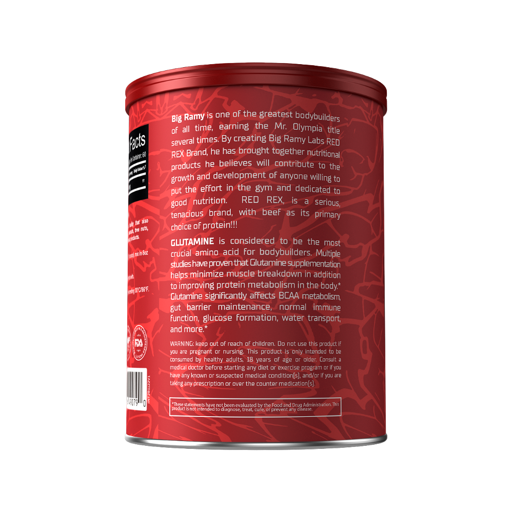 Red Rex, Glutamine, Unflavored, 300G, 60 Servings