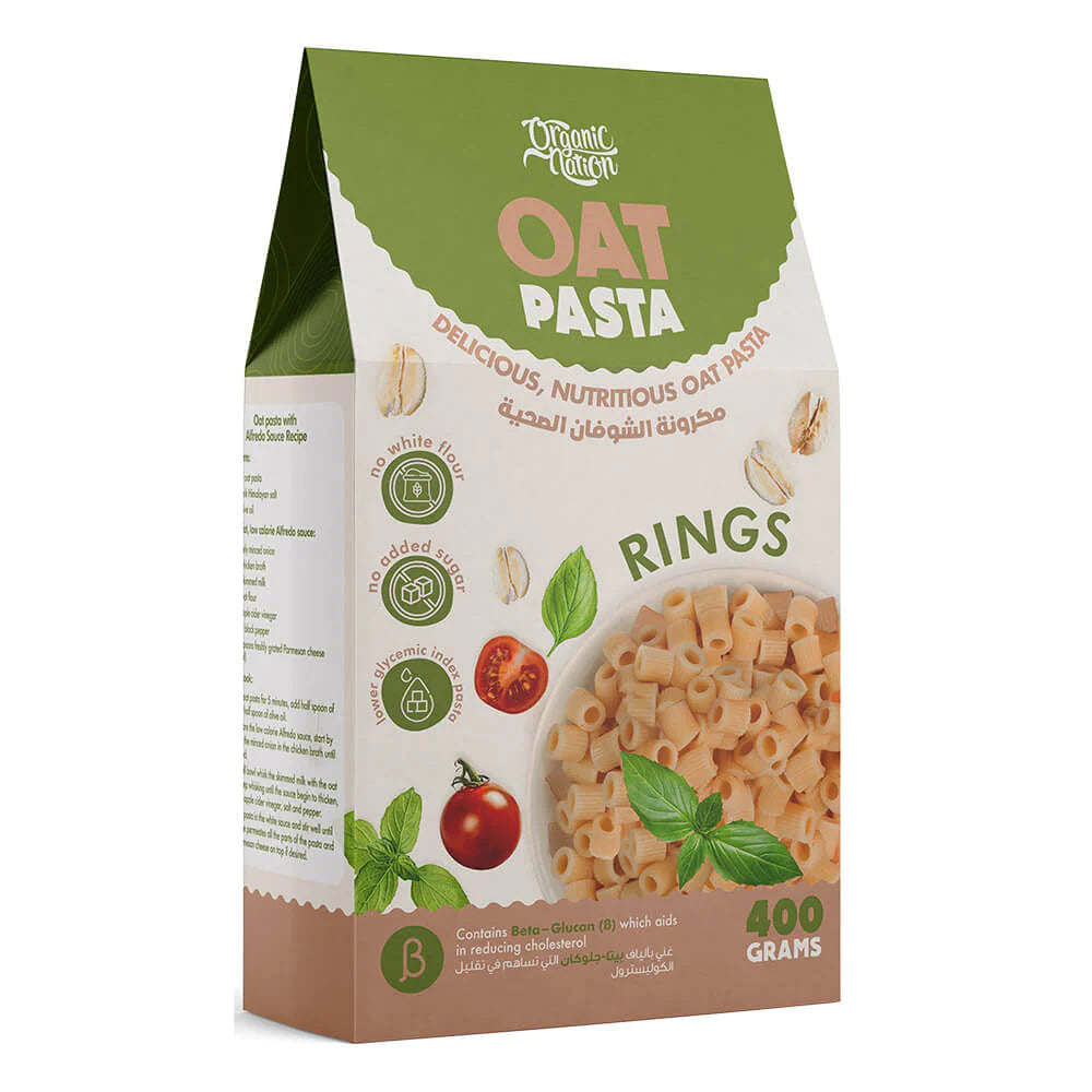 Organic Nation Rings Oat Pasta – 400g