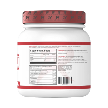 Run Alone Nutrition, Beef Amino, 300 Tablets, 100 Servings