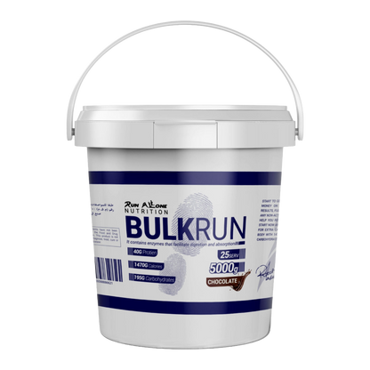 Run Alone Nutrition, Bulk Mass Gainer, 5kg, 25 Servings