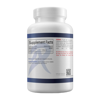 Run Alone Nutrition, L- Arginine, 1000Mg, 100 Capsules, 100 Serving