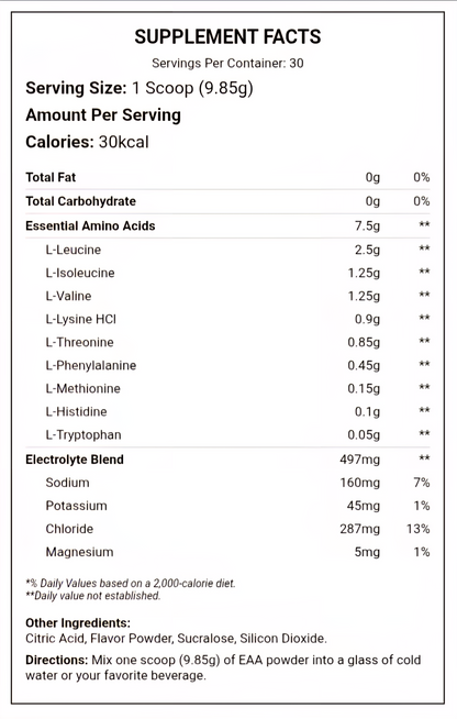 Limitless Alpha, EAA + Electrolytes, 295g, 30 Servings