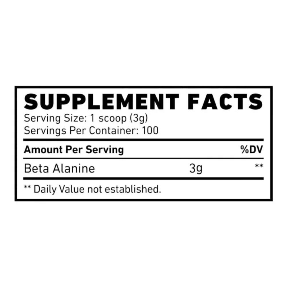 Skeleton Nutrition, Beta Alanine, 360g, 100 Servings