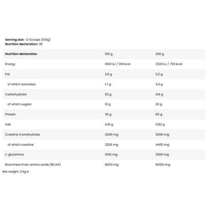 Skull Labs, Ripped Mass, 3kg, 30 Servings