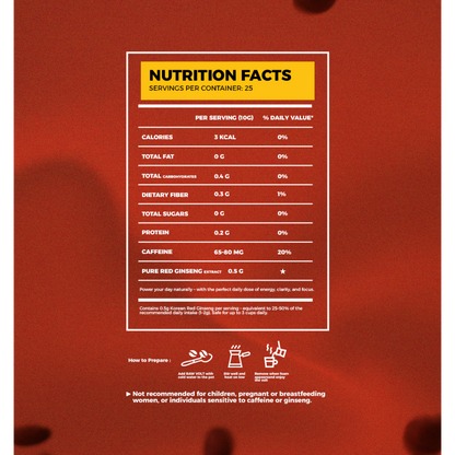 Snac Raw, Raw Volt, Ginseng Coffee, 250g, 25 Servings