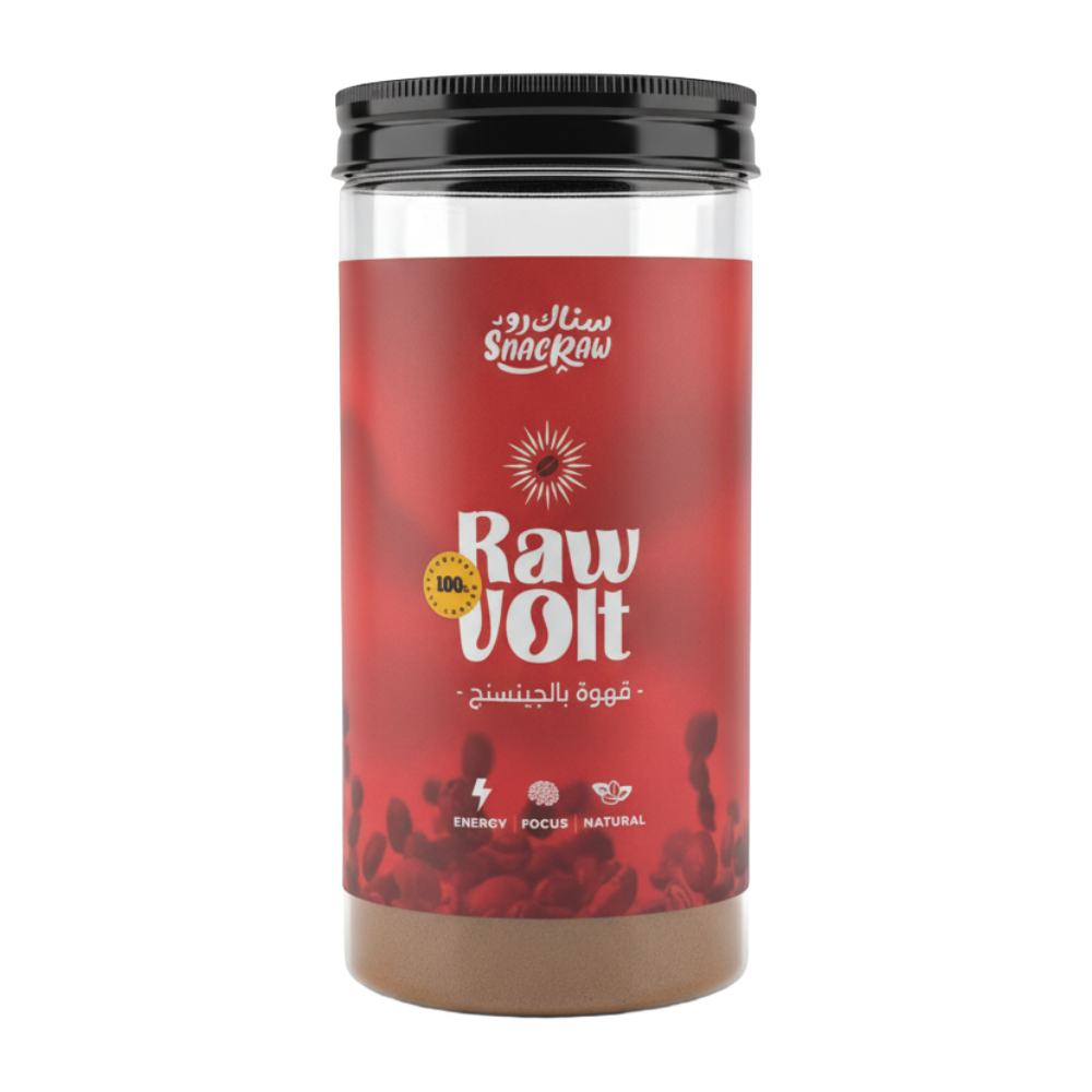 Snac Raw, Raw Volt, Ginseng Coffee, 250g, 25 Servings