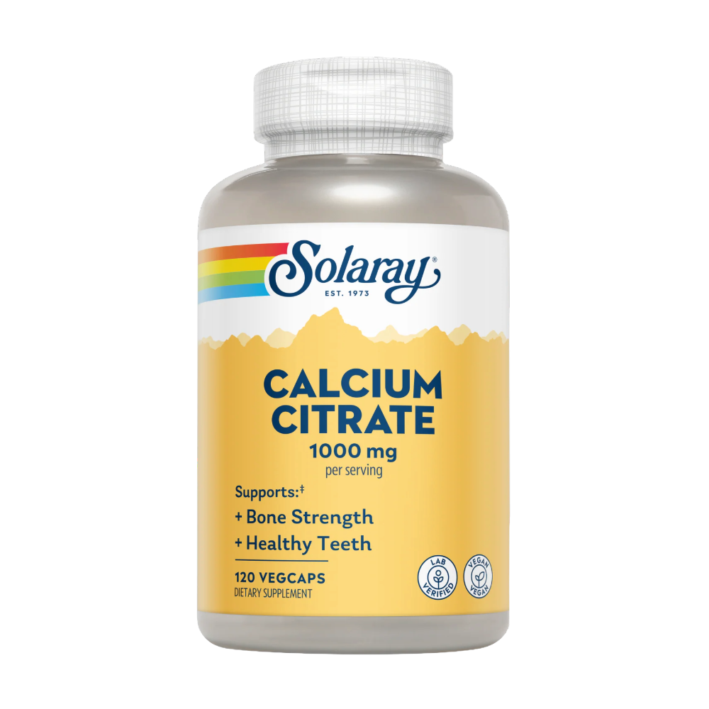 Solaray, Calcium Citrate, 1000mg, 120 Capsules, 30 Servings