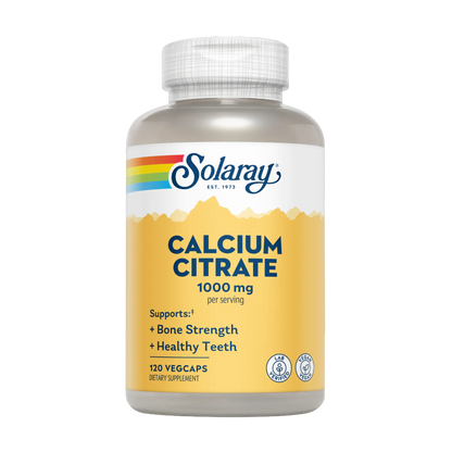 Solaray, Calcium Citrate, 1000mg, 120 Capsules, 30 Servings
