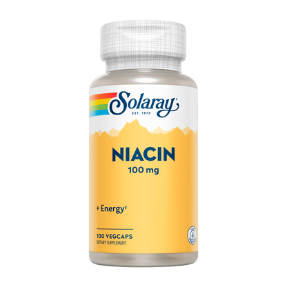 Solaray, Niacin, 100mg, 100 Capsules, 100 Servings