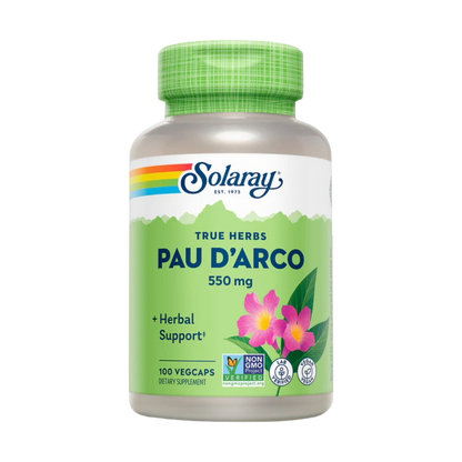 Solaray, PAU D’Arco, 550mg, 100 Capsules, 100 Servings