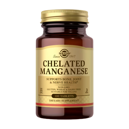 Solgar, Chelated Manganese, 100 Tablets, 100 Servings