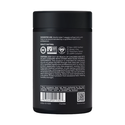 Sports Research, D3 + K2, Plant-Based, 60 Veggie Softgels, 60 Servings