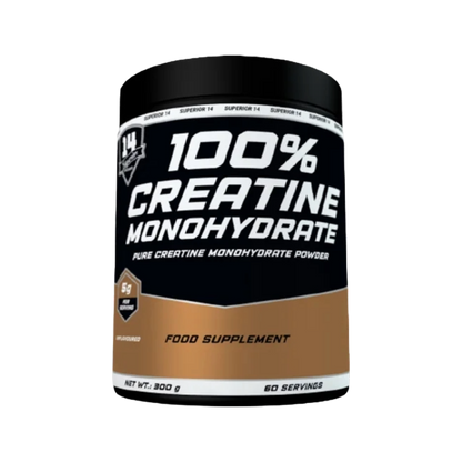 Superior 14, 100% CREATINE MONOHYDRATE, Unflavoured, 300g, 60 servings