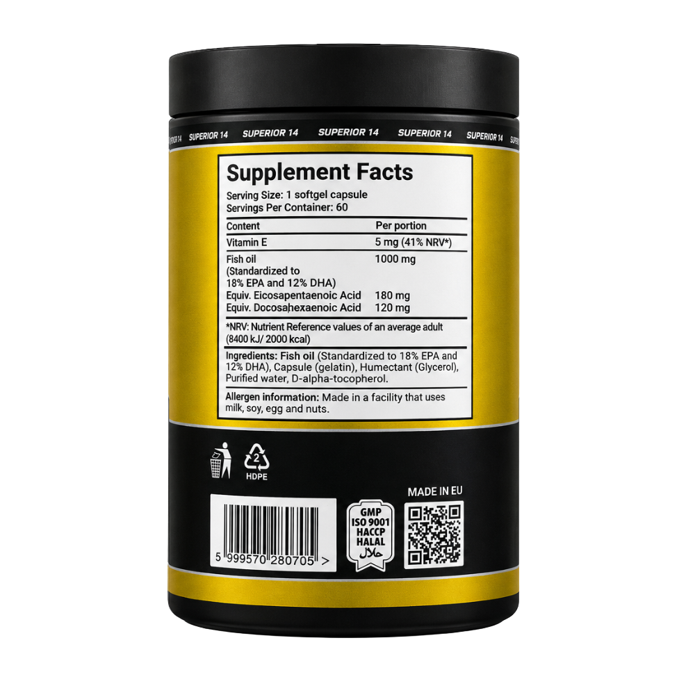 Superior 14, Omega 3 Softgel, 60 Softgel, 161g, 60 Servings