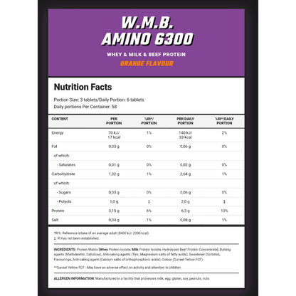 Superior 14, W.M.B. Amino 6300, 360 Tablets, 641g, 58 Servings