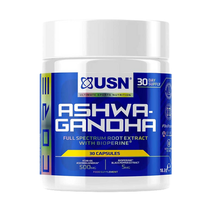 USN, Ashwagandha KSM-66, 500mg, 30 Capsules, 30 Servings