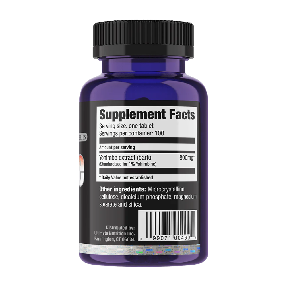 Ultimate Nutrition, Yohimbe, 100 Tablets, 100 Servings