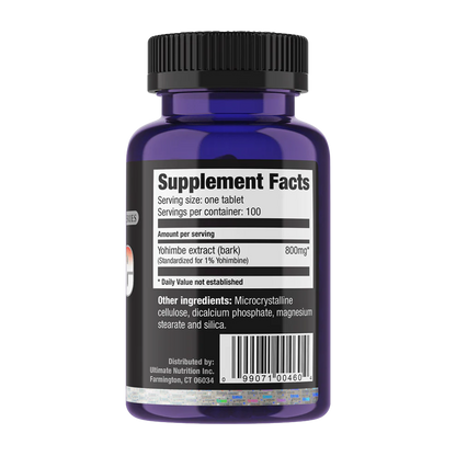 Ultimate Nutrition, Yohimbe, 100 Tablets, 100 Servings