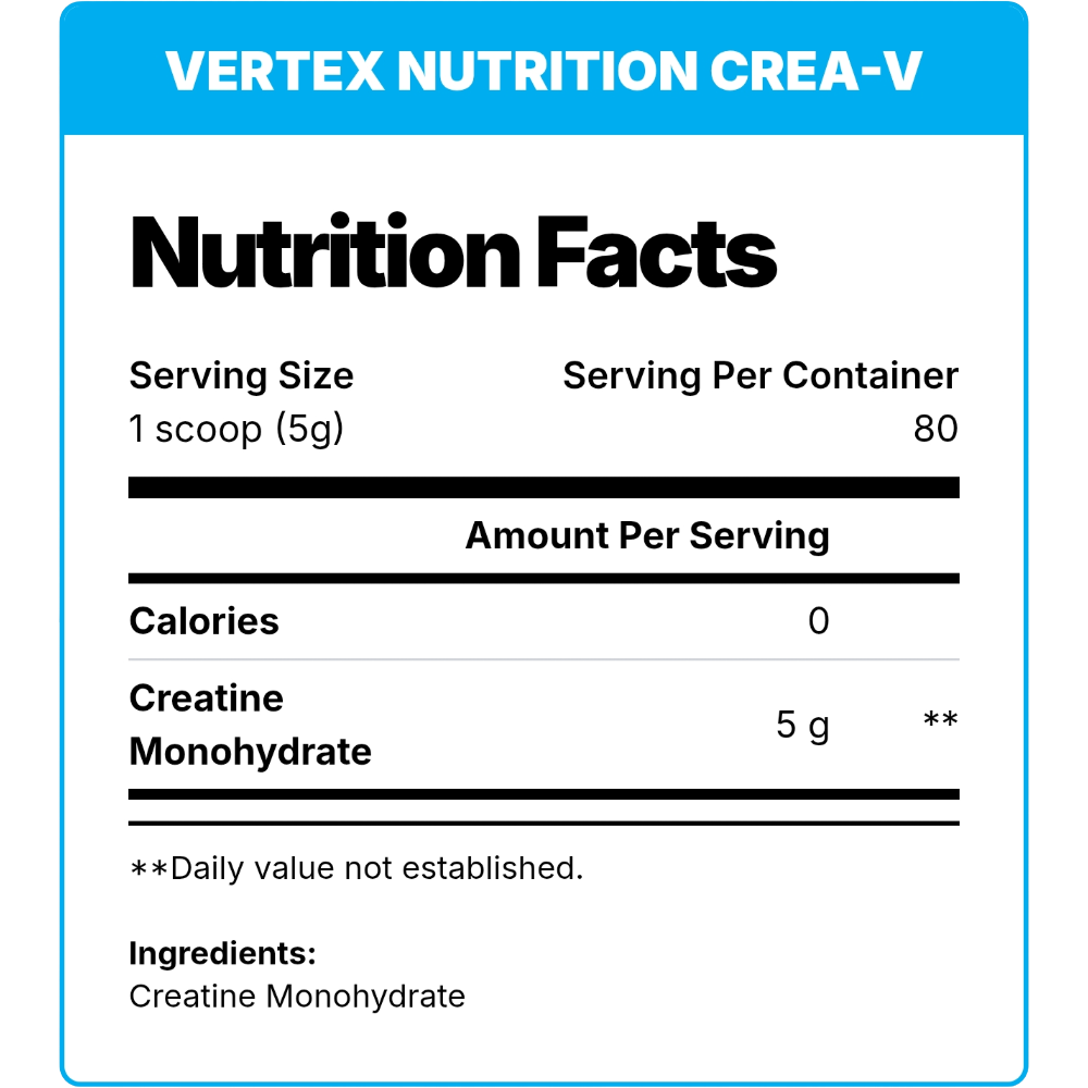 Vertex Nutrition, Crea-V, 400G, 80 Serving