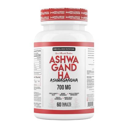 Wellness Nutrition, Ashwagandha, 700mg, 60 Tablets, 30 Servings