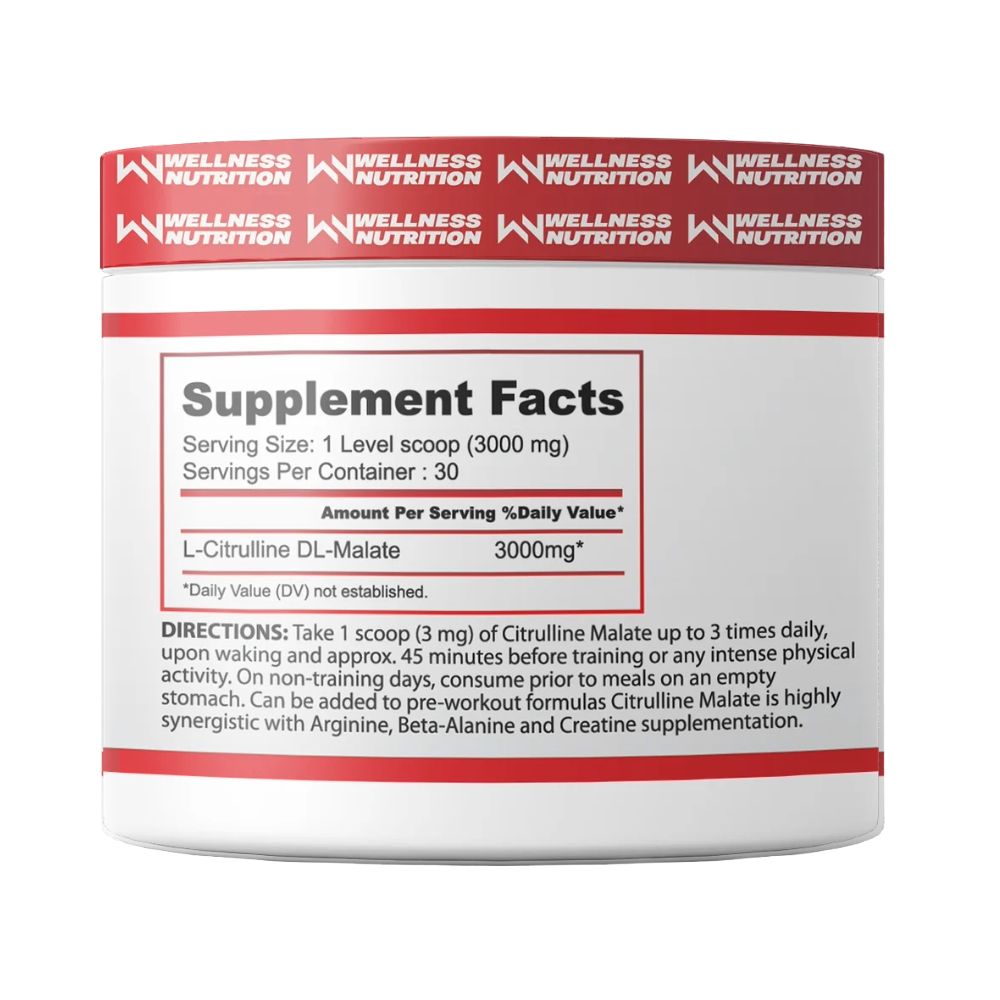 Wellness Nutrition, Citrulline Malate, 90G, 30 Servings