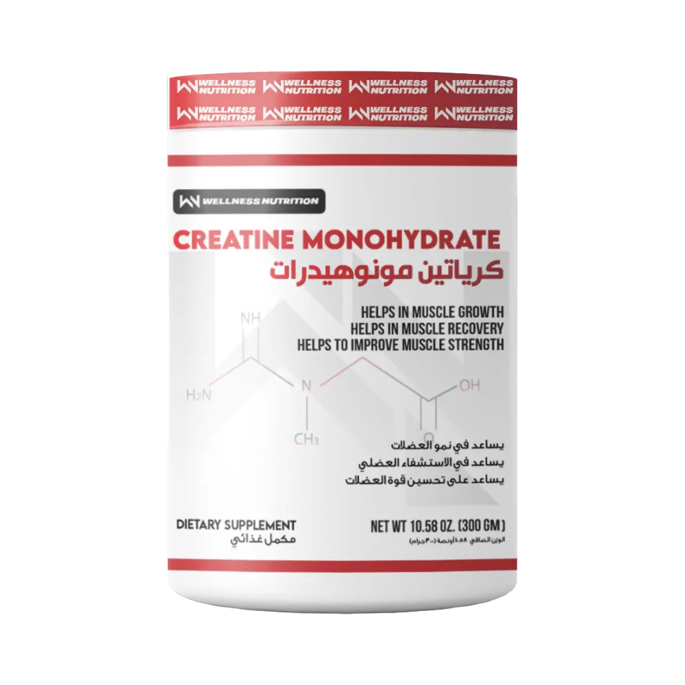 Wellness Nutrition, Creatine Monohydrate, 300g, 60 Servings