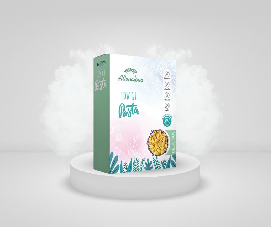 Healthy Pasta Alloualoua Gluten Free & Low GI Specially made for diabetics Verde 400g