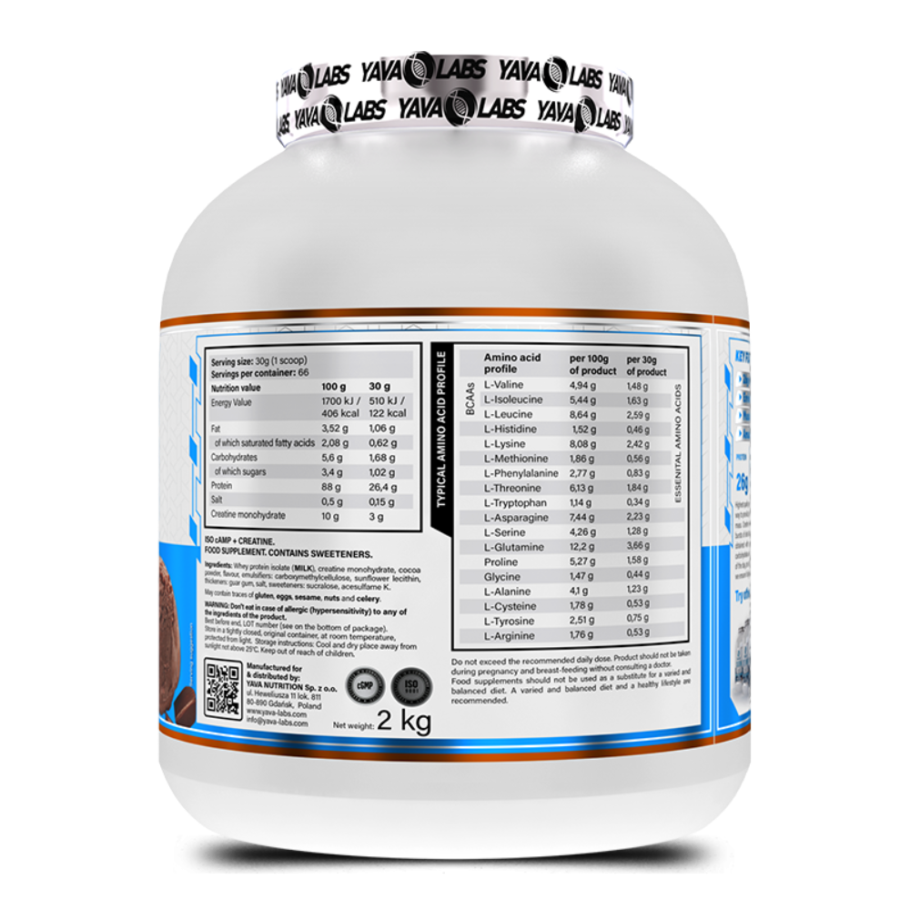 Yava Labs, ISO CAMP +CREATINE, 2KG, 66 Servings