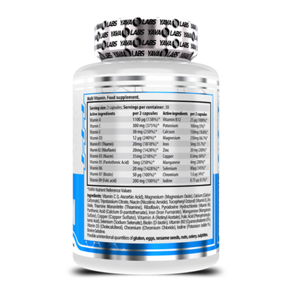 Yava Labs, Multivitamin, 60 Capsules, 30 Servings