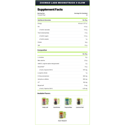 ZooMad Labs, MOONSTRUCK® Glow, 494g, 26 Servings