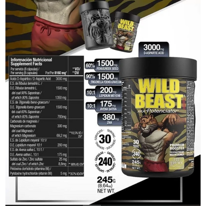 Zoomad Labs, Wildbeast, 240 Capsules, 30 Servings