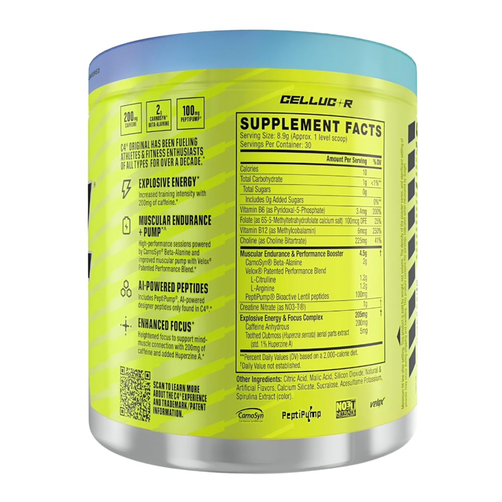 بري ورك اوت Cellucor C4 Original - 275 جم - 30 حصة - الصورة 2