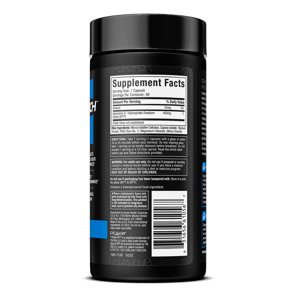 MuscleTech, Platinum Muscle Builder, 60 Capsules, 60 Servings — Back label view / الوجه الخلفي