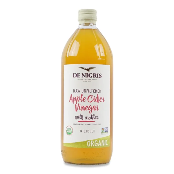 DE NIGRIS 1889 - Organic Apple Cider Vinegar - 1 Liter خل تفاح مستورد