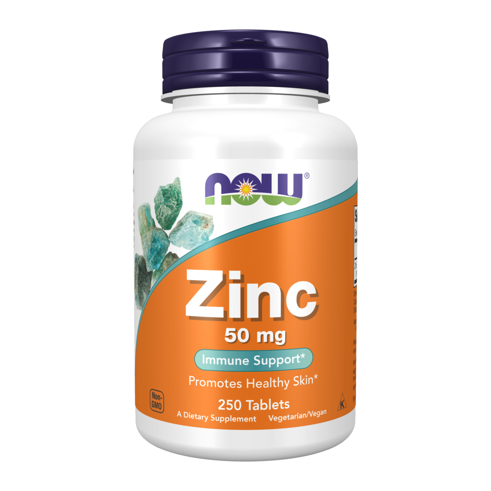 Now Foods, Zinc, 50mg, 250 Tablets, 250 Servings