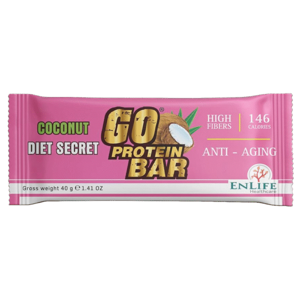 ENLIFE, Go Protein Bar, Diet Secret, 40G, Coconut